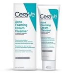 CeraVe Acne Foaming Cream Cleaner Hyaluronic & Niacinamide 150ml *USA IMPORT*