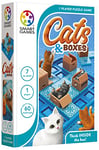 SmartGames - Chats & Boxes, Jeu de puzzle avec 60 challenges, 7 ans et plus, SG450