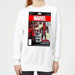 Sweat Femme Figurine Deadpool Marvel - Blanc - L - Blanc