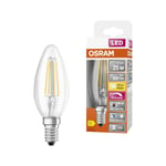 Dimbar kronljuslampa LED E14 Osram, varmvit