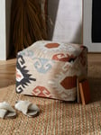 John Lewis Bolton Aztec Square Outdoor Pouffe, Natural