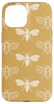 Coque pour iPhone 15 Beige beige neutre motif abeilles