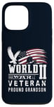 iPhone 13 Pro Max World War II 2 Veteran Proud Grandson Service Eagle Flag Case