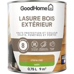 Lasure bois extérieur GoodHome satin chêne clair 750ml