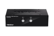 TRENDnet TK 241DP - KVM / audio / USB switch - 2 porte - TAA-kompatibel