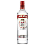 Smirnoff No. 21 Vodka | 37.5% vol | 1L | Triple Distilled & 10 x Filtered | Premium Vodka Made in Great Britain | Smooth with a Hint of Sweetness & Pepper