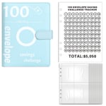 100 Envelopes Money Saving Challenge, 100 Envelope Challenge Binder, Money9585