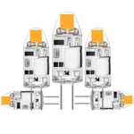 5-pack 2W G4 LED-lampor, 3000K varmvit, 200lm, 12V