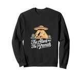 The Aliens Built the Pyramids Sci-Fi Design Sweatshirt