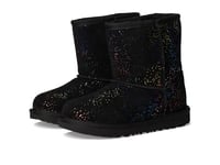 UGG Classic II Shimmer Sky Fashion Boot, Black/Rainbow Metallic, 3 UK