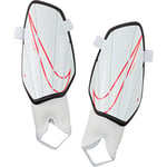 Nike NK CHRG GRD Shin Guards - White/White/(Laser Crimson), X-Large