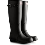 Hunter Womens Original Tall Wellington - Black material_Rubber - Size UK 6