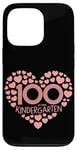 Coque pour iPhone 13 Pro 100 Day of School Cœur rose, enseignants de maternelle