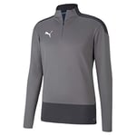 Puma teamGOAL 23 Training 1/4 Zip Top Pull Homme Steel Gray/Asphalt FR : 3XL (Taille Fabricant : 3XL)