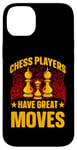 Coque pour iPhone 14 Plus Les joueurs d'échecs ont de grands mouvements King Queen Checkmate Fun