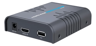 DELTACOIMP – LKV373KVM USB- ja HDMI-vahvistin, toimii Ethernet-kaapelin avulla, 1080p, 120m, musta