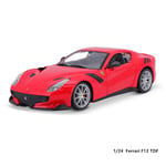 Bburago 1:24 2023 Ferrari 488 pista automalli painevalu metallimalli lasten lelu poikaystävä lahja simuloitu metalliseosautokokoelma