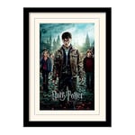 HARRY POTTER Framed Poster of Deathly Hallows Part 2 30cm x 40cm - Official Merchandise