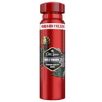 Old Spice Wolfthorn Déodorant en spray pour homme 150 ml Fraîcheur 48h 0% sels d'aluminium Sans résidus blancs ni traces jaunes