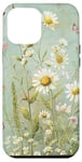 iPhone 15 Plus Sage Green Boho Botanical Wildflowers Plants Case