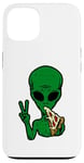 Coque pour iPhone 13 Alien Loving Pizza, ET, vaisseau spatial, zone 51, OVNI, UAP, DRONE