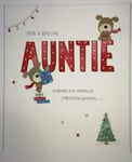 Special Auntie Lots of Woof Sending The Happiest Wishes Christmas Card