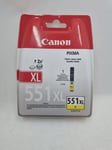 Genuine Canon 551XL CLI-551Y XL Yellow Inkjet Ink Cartridge NEW SEALED