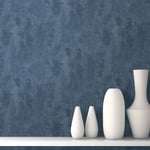 Galactik Muriva Wallpaper Capella Texture Shimmering Concrete Stone J743-01 Blue