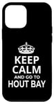 Coque pour iPhone 12 mini Hout Bay Souvenirs / Inscription « Keep Calm And Go To Hout Bay ! »
