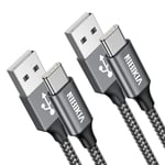 Câble Usb C [2Pack/1M] Cable Usb C Charge Rapide Nylon Cable Usb Vers Usb C Pour Samsung Galaxy S22 S21 S20 S10 S8 Note 20 10, Huawei, Xiaomi, Honor, Nokia, Oneplus[Q3372]