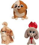 Secret Life Of Pets 2 Pups 25cm 10"  Gift Quality - Pickles, Daisy & Princess