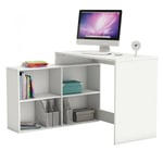 M&s - Bureau d'angle avec étagères Youth Bureau d'angle avec étagères 2 Assemblages 112x101x77 Blanc mat Couleur