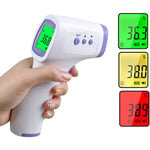 Ersandy - Thermomètre Frontal Infrarouge médicale Thermometre sans Contact pour Adulte Enfant bébé, Affichage lcd Mode avec indicateurs colorés