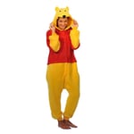 Nalle Puh Characters Unisex Onesie Fancy Dress Kostym Huvtröjor Pyjamas a Nalle fattiga Winnie the poor S(150CM-160CM)