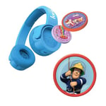 Kekz Kit de démarrage Premium Bleu : écouteurs à Biscuits avec Sam Le Pompier, Jeu Audio Cookie Crew et Wunderkekz (Casque pour Enfants, Casque de Voyage pour Les déplacements et la Maison)