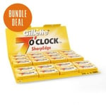 Gillette 7 O'clock Sharp Edge Double Razor Blades (yellow) 100 st (20x5-p)