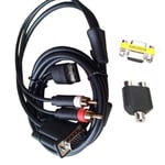 OSTENT DC VGA Video Cable HD RCA Adapter Japan NTSC US PAL Compatible for SEGA Dreamcast Console