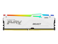 Kingston Fury Beast Rgb - Ddr5 - Modul - 32 Gb - Dimm 288-Pin - 6000 Mhz / Pc5-48000 - Cl30 - 1.4 V - Ej Buffrad - On-Die Ecc - Vit