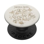 PopSockets Disney Peter Pan Never Land Map And Compass PopSockets PopGrip - Support et Grip pour Smartphone/Tablette avec un Top Interchangeable