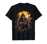 Bigfoot Sasquatch Night Stroll Forest Cool Bigfoot Hunter T-Shirt