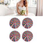 2 Pairs Round Colorful Sequin Nipple Covers Adhesive Nipple Bra Sticker Cove XAT