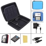 Nintendo 2DS 6 en 1 Bleu - chargeur secteur 2DS usb housse protection batterie