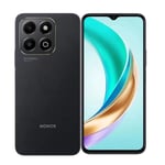 HONOR Smartphone X6B 4/128Go, 4G, Batterie 5200 mAh, Appareil Photo Principal 50 MP, Extension de mémoire jusqu'à 8 Go, MediaTek Helio G85 (Black, 4+128G)