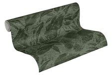 Jungle Wallpaper Greenery A.S. Création Non-Woven Wallpaper 10.05 m x 0.53 m Green Black Made in Germany 372193 37219-3