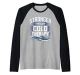 Ice Bath and Cold Shower Wellness Cold Therapy Recovery Tee Raglan Baseball Tee