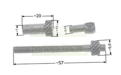 Tendeur de chaîne pour tronçonneuse Scheppach Fuxtec McDillen Rotfuchs Güde...