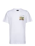 Nyhavn Brushed Cotton Tee Tops T-shirts Short-sleeved White Clean Cut Copenhagen