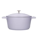 MasterClass Cast Aluminium Round Casserole Dish with 3 Spring-soaked Colours- 4L