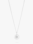 Georg Jensen Daisy Pendant Necklace, Sterling Silver