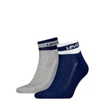 Levi's Quarter Socks, Navy/Grey, 39/42